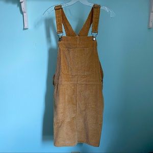 Wild Fable Brown Corduroy Overall dress